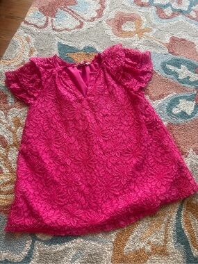 Hot Pink Lace Blouse